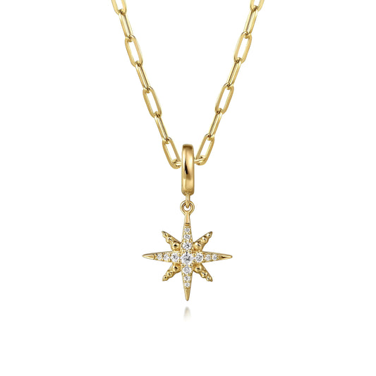 Diamond Star Charm Pendant