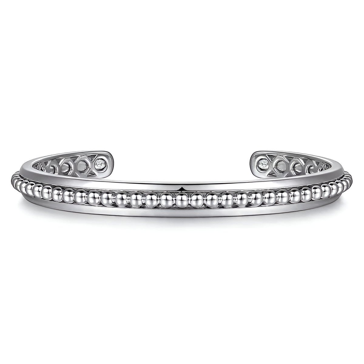 Silver Bead Cuff