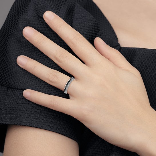 Black Diamond Filigree Band