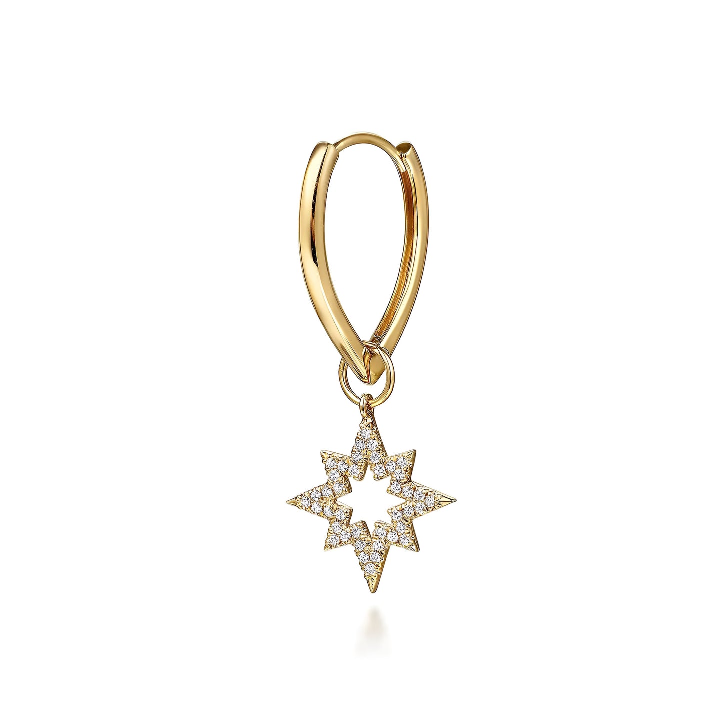 Diamond Starburst Earring Charm