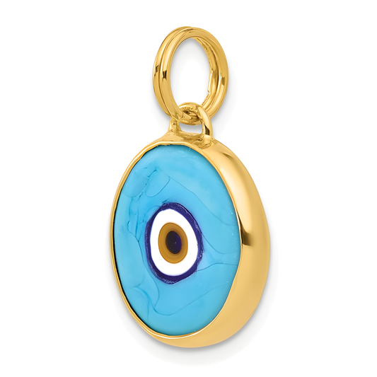 Polished Evil Eye Pendant