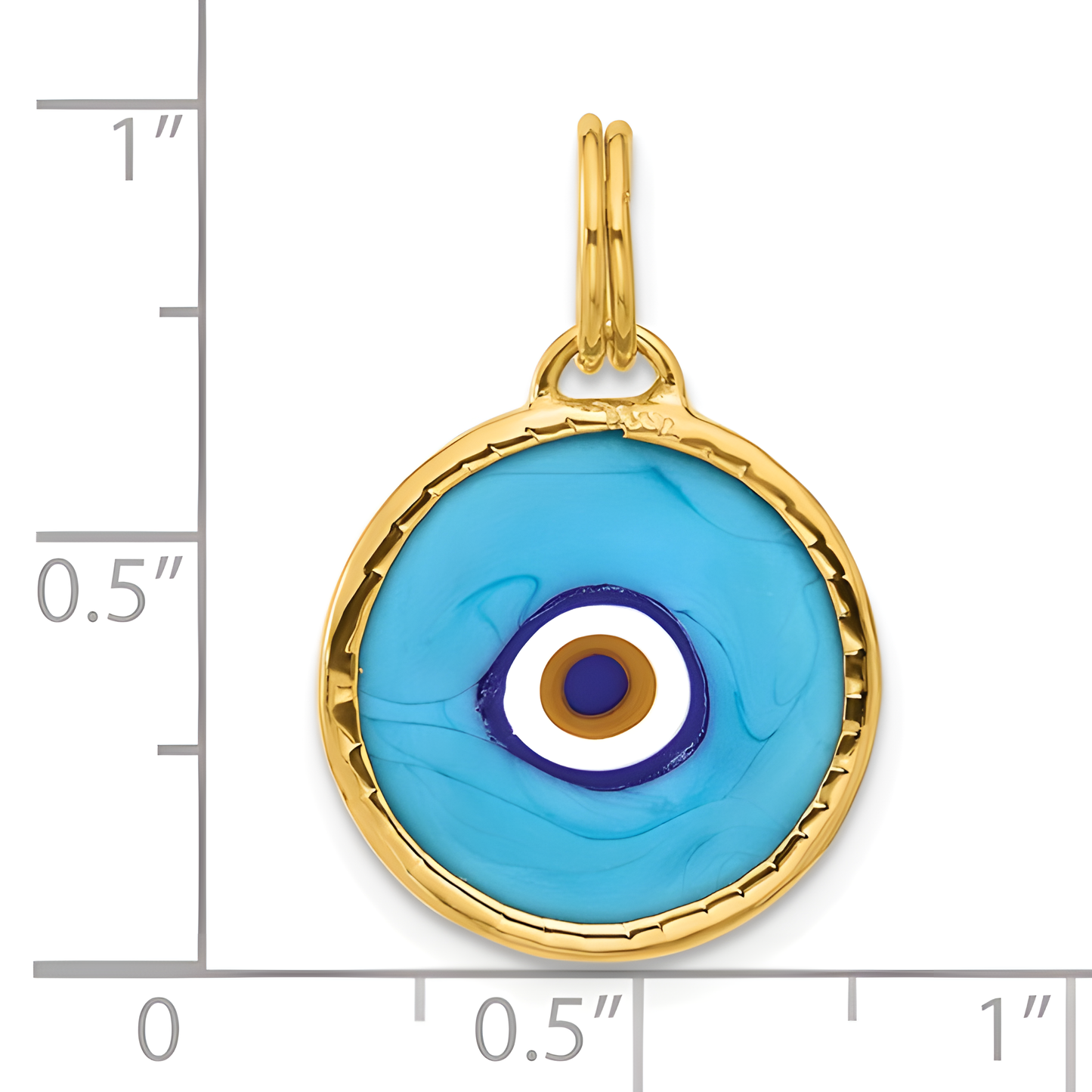 Polished Evil Eye Pendant