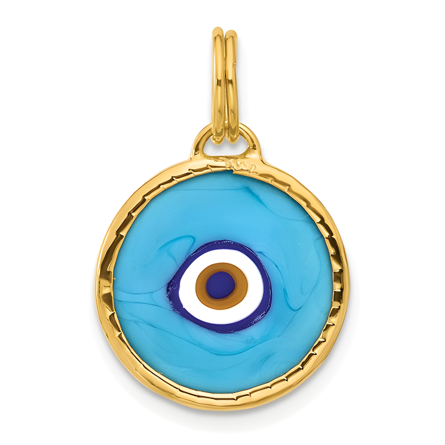 Polished Evil Eye Pendant