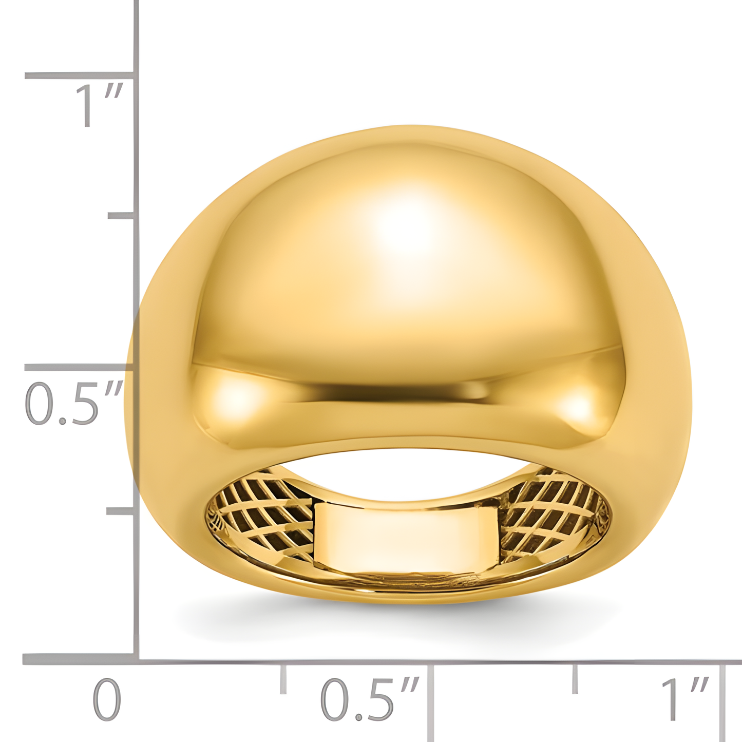 Polished Wide Dome Ring
