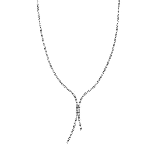 5ct Lariat Tennis Necklace