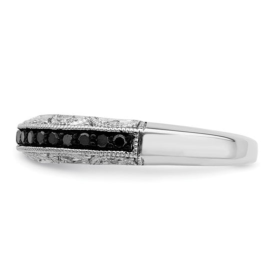 Black Diamond Filigree Band