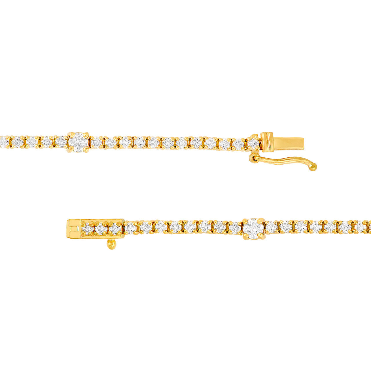Diamond Station Tennis Bracelet