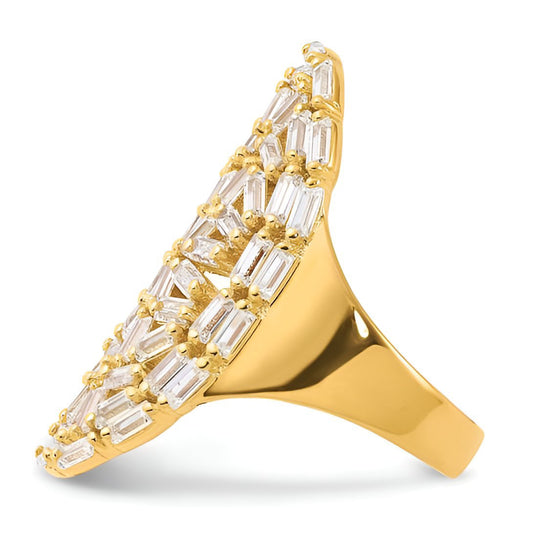 Baguette Crystal Ring R/Y
