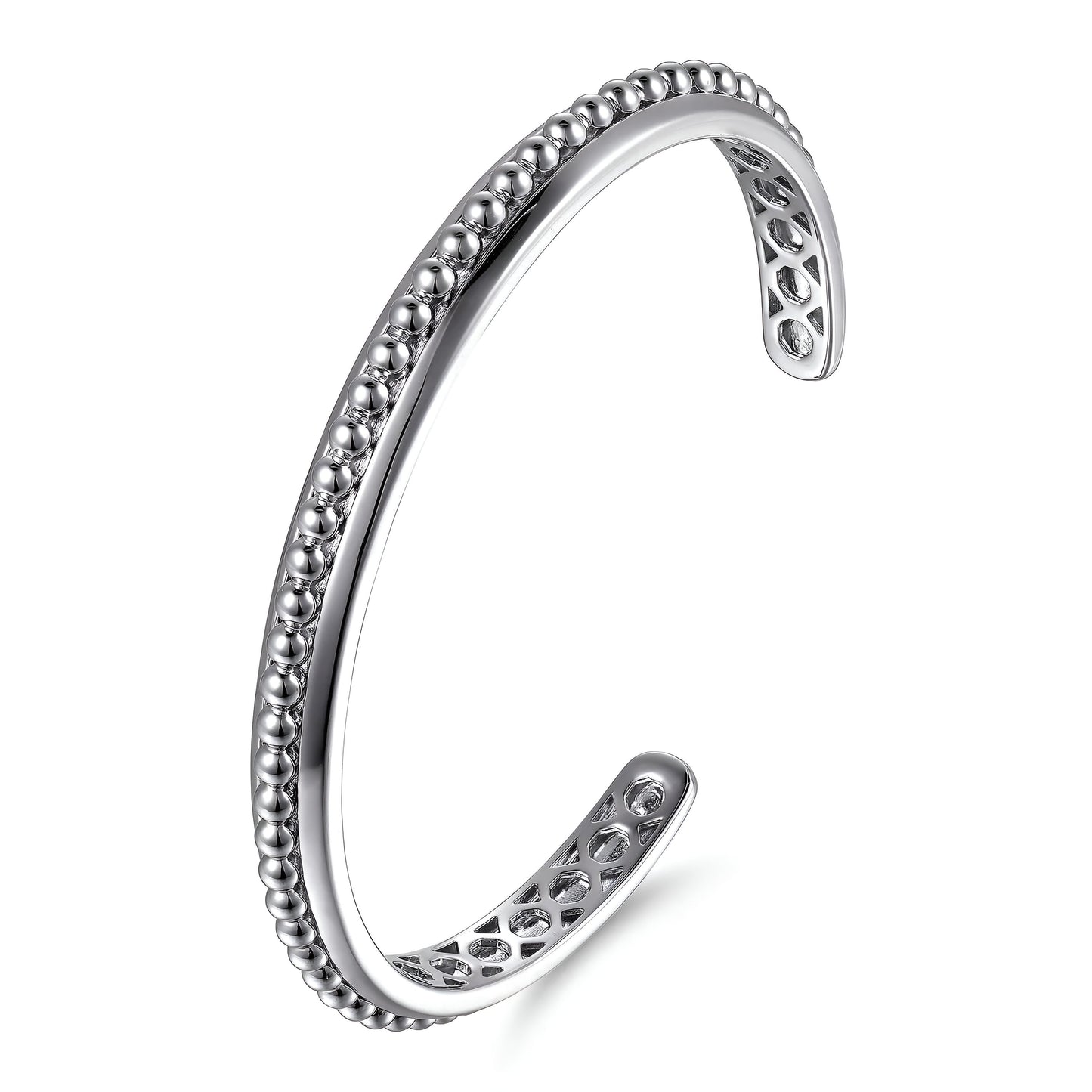 Silver Bead Cuff