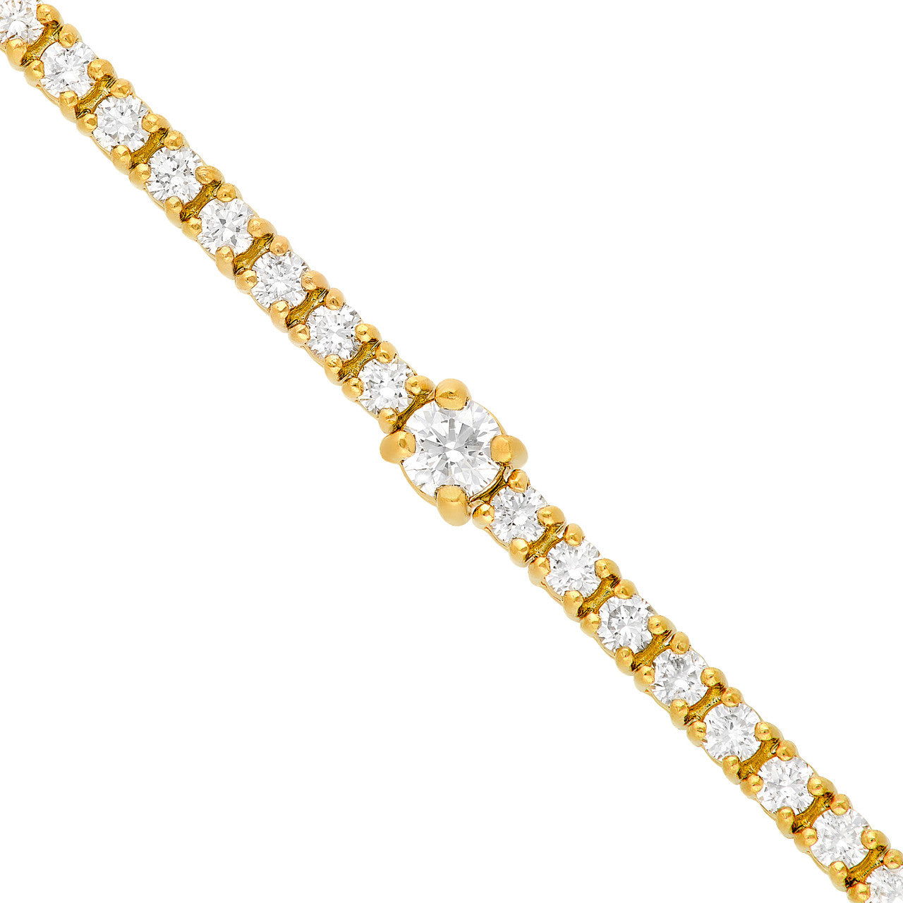 Diamond Station Tennis Bracelet