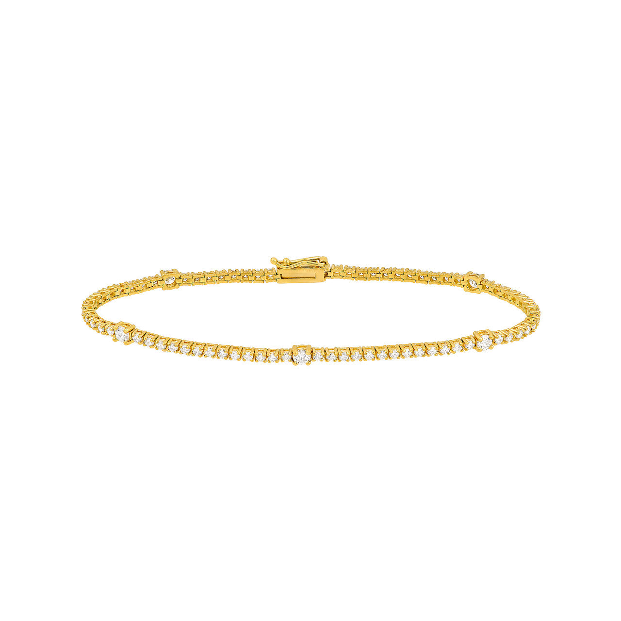 Diamond Station Tennis Bracelet