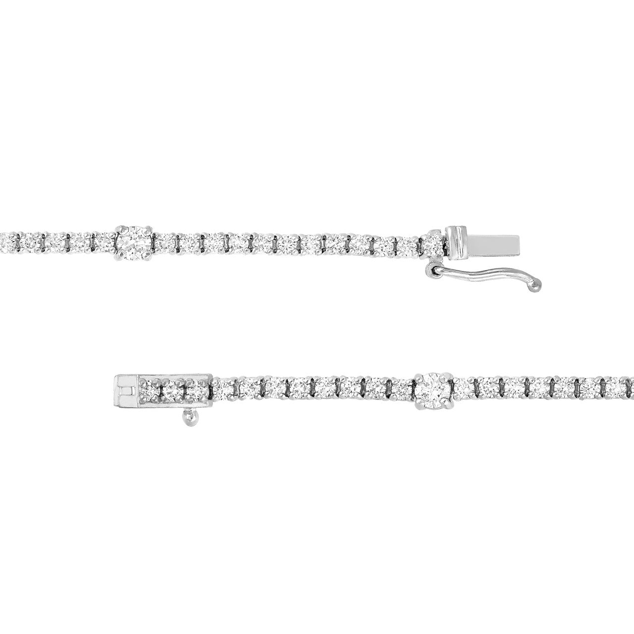 Diamond Station Tennis Bracelet