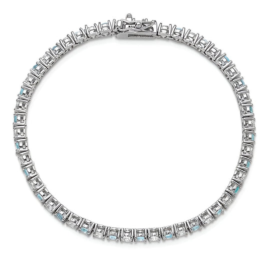 Aqua Tennis Bracelet
