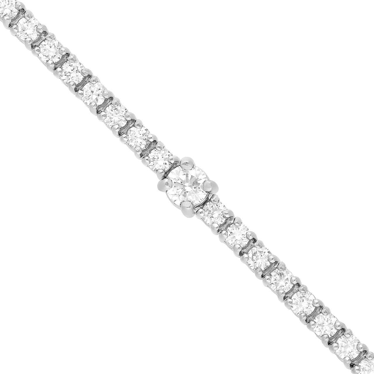 Diamond Station Tennis Bracelet