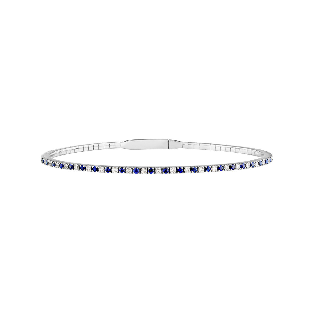 Sapphire and Diamond Flexi-Bracelet