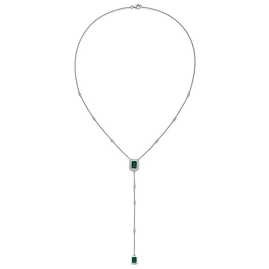 Green Lariat Necklace