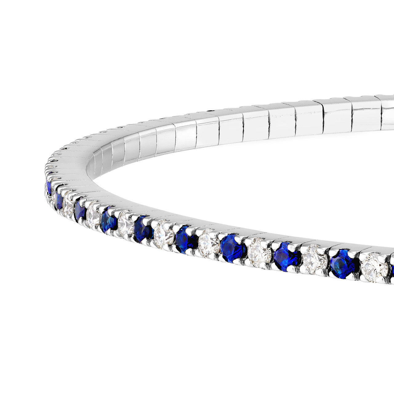 Sapphire and Diamond Flexi-Bracelet