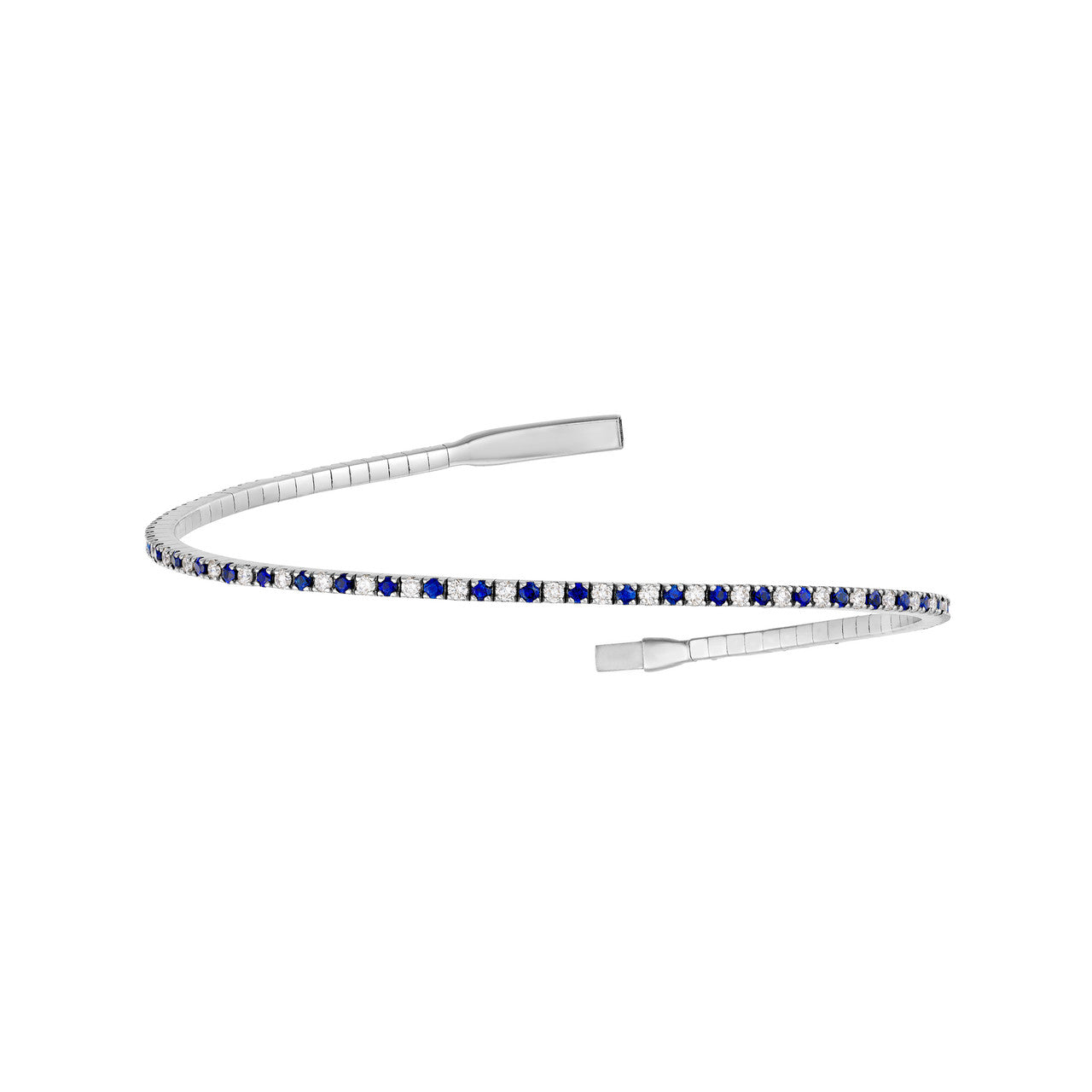 Sapphire and Diamond Flexi-Bracelet