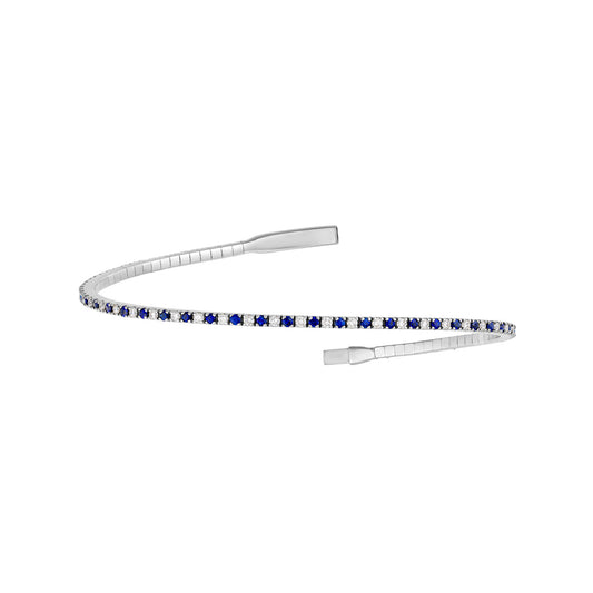 Sapphire and Diamond Flexi-Bracelet