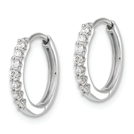 Mini Diamond Hoop Earrings