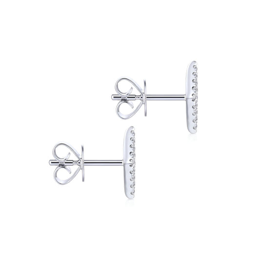 Rhombus Pavé Diamond Studs