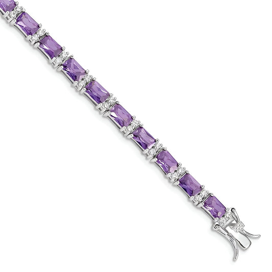 Purple Baguette Bracelet