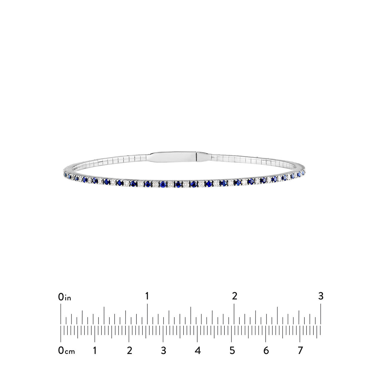 Sapphire and Diamond Flexi-Bracelet