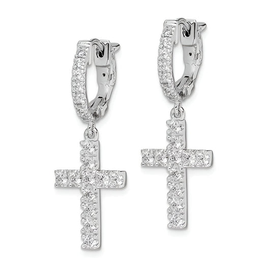 Dangling Cross Earrings