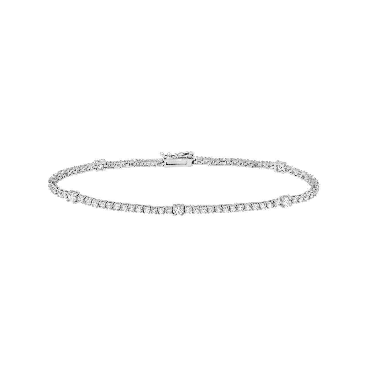 Diamond Station Tennis Bracelet