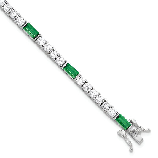 Green Baguette Bracelet