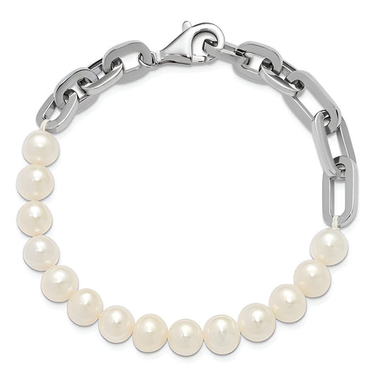 Pearls and Links Bracelet