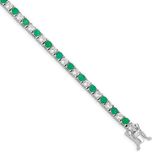 Emerald and Topaz Bracelet