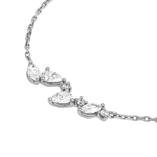 Petite Diamond Blossom Necklace