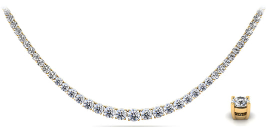 Graduated Diamond Tennis Necklace
