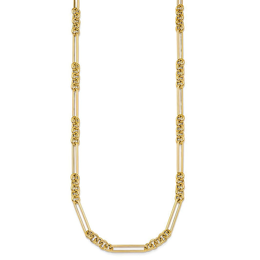 Rolo & Open Link Chain Necklace