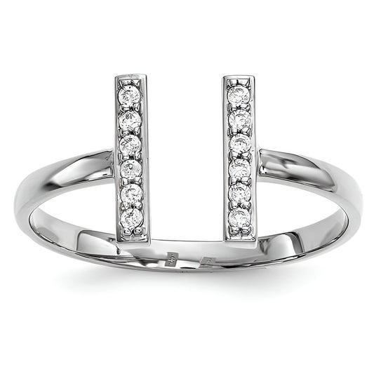 Double Diamond Bar Ring