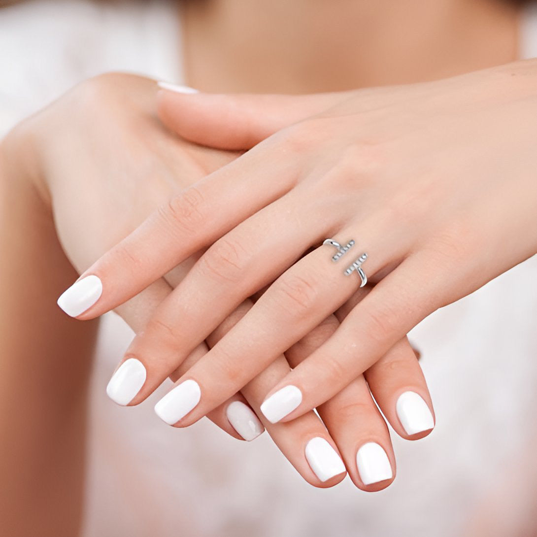 Double Diamond Bar Ring