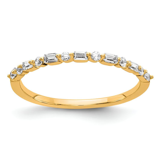 Round and Baguette Diamond Ring