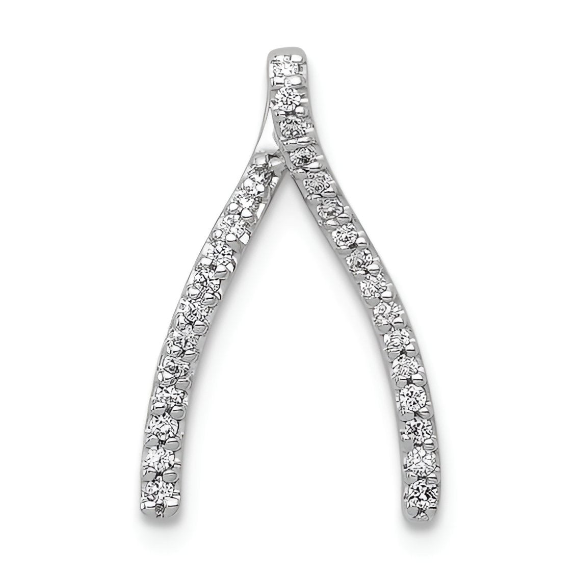Diamond Wishbone Pendant