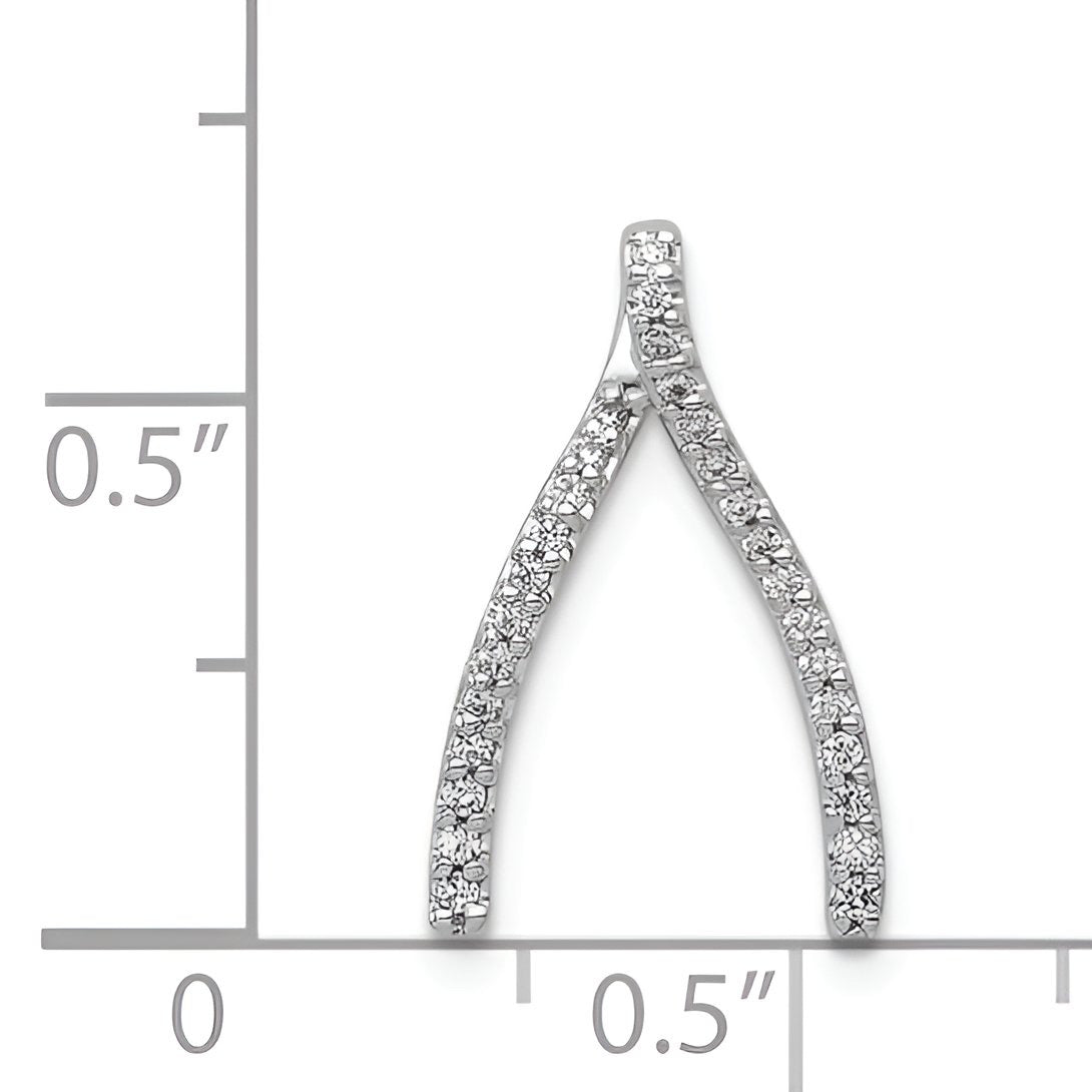Diamond Wishbone Pendant