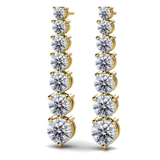 Cascade Diamond Drop Earrings