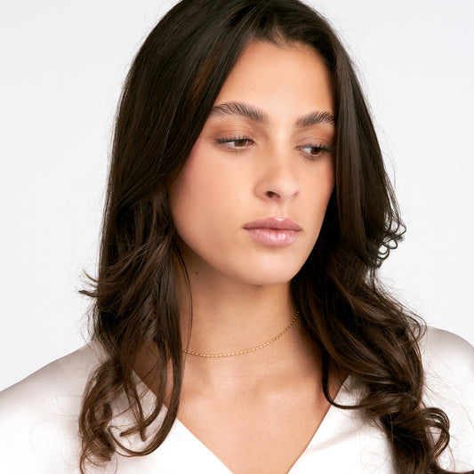 Long Bead Choker Necklace