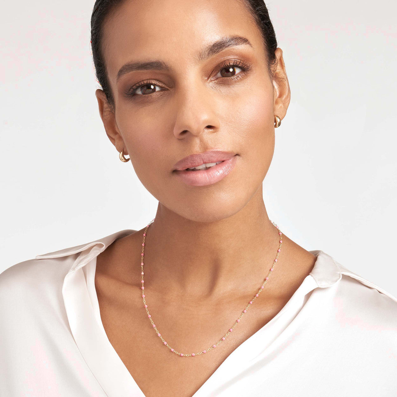 Enamel Bead Necklace
