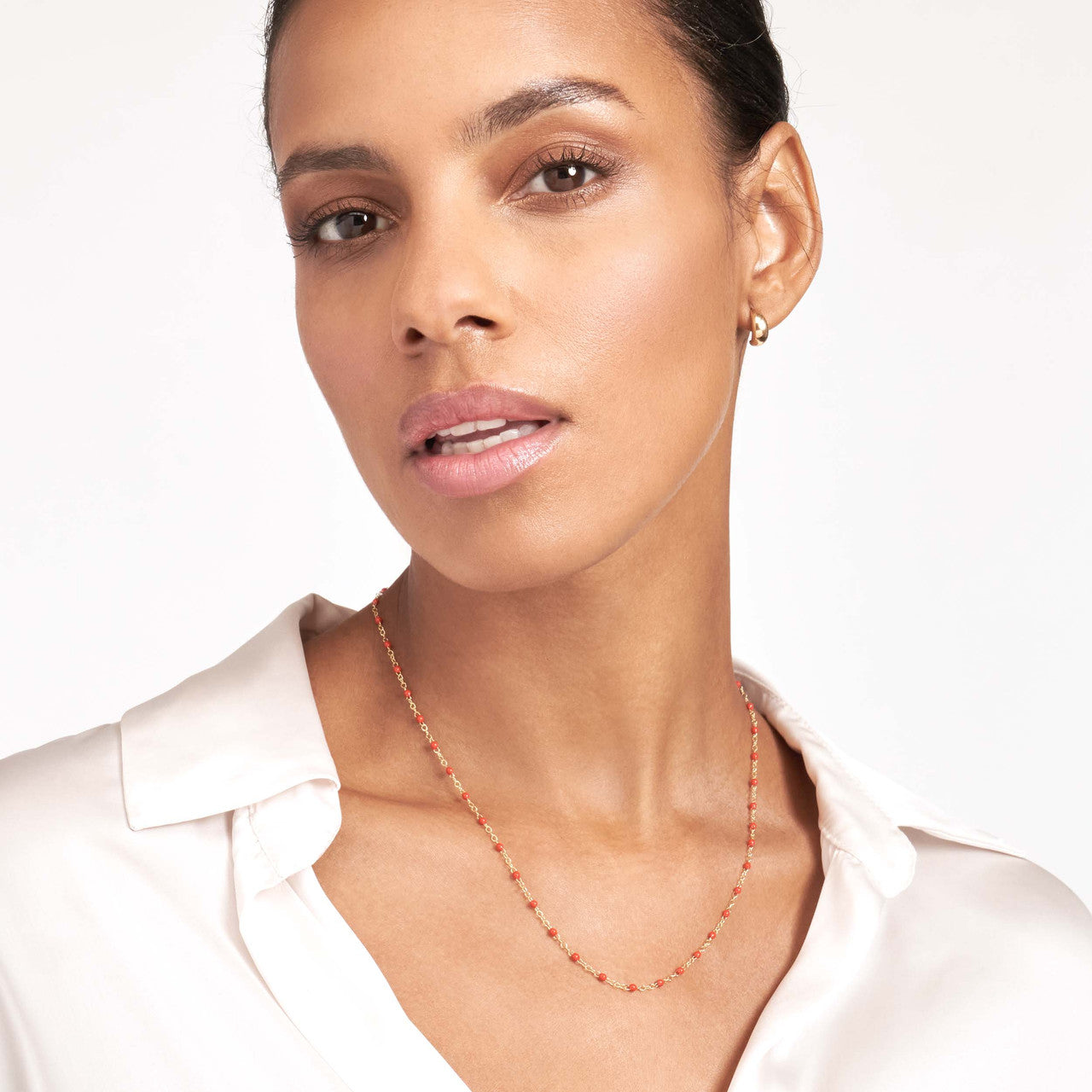 Enamel Bead Necklace
