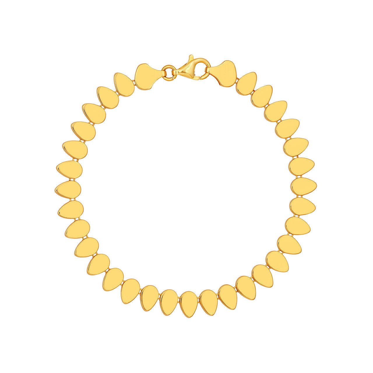 Flat Teardrop Link Bracelet