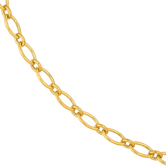 Oval Link 1+1 Chain Necklace