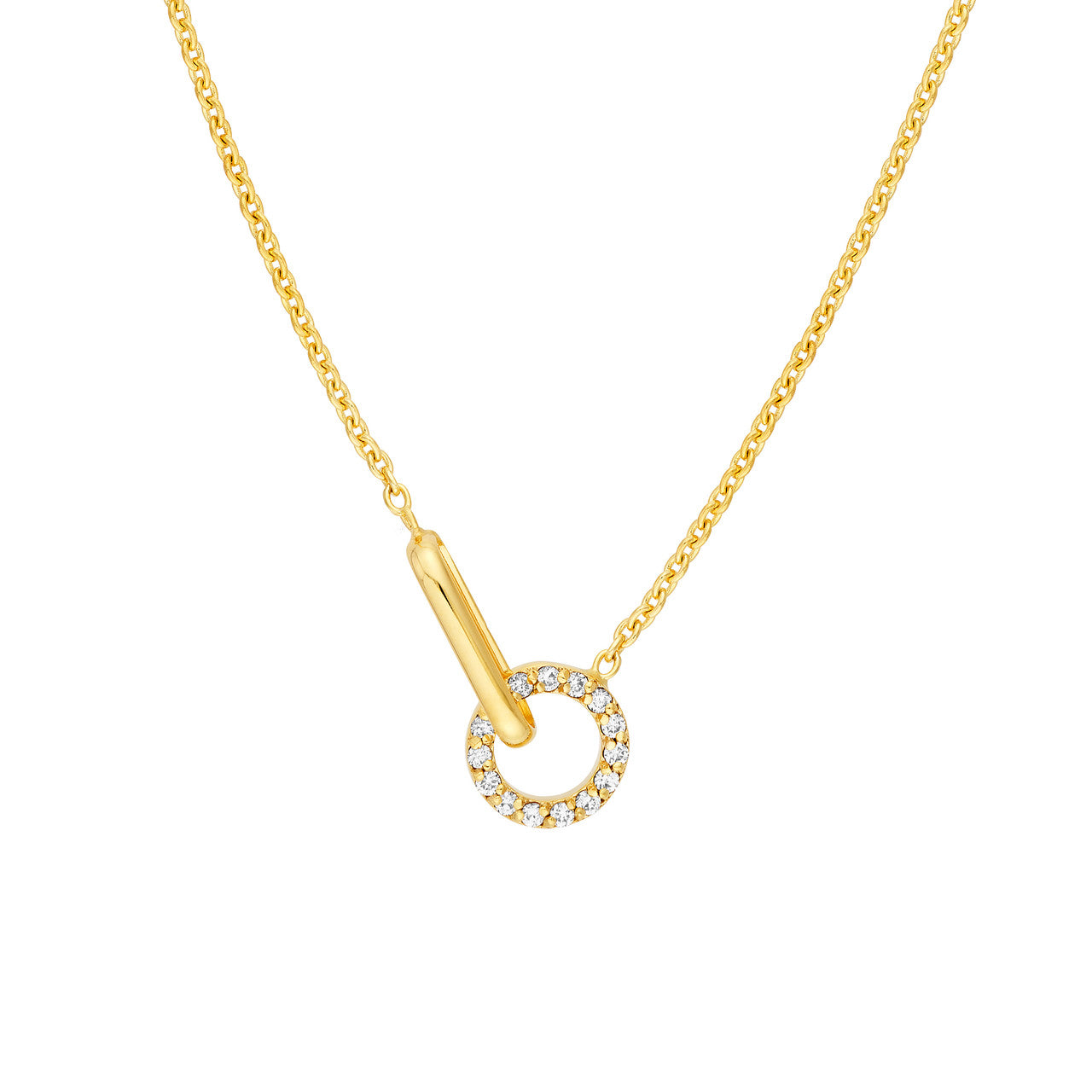 Round and Oval Link Necklace