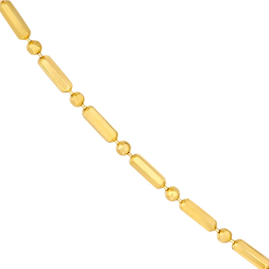 Bead and Bar Chain Necklace