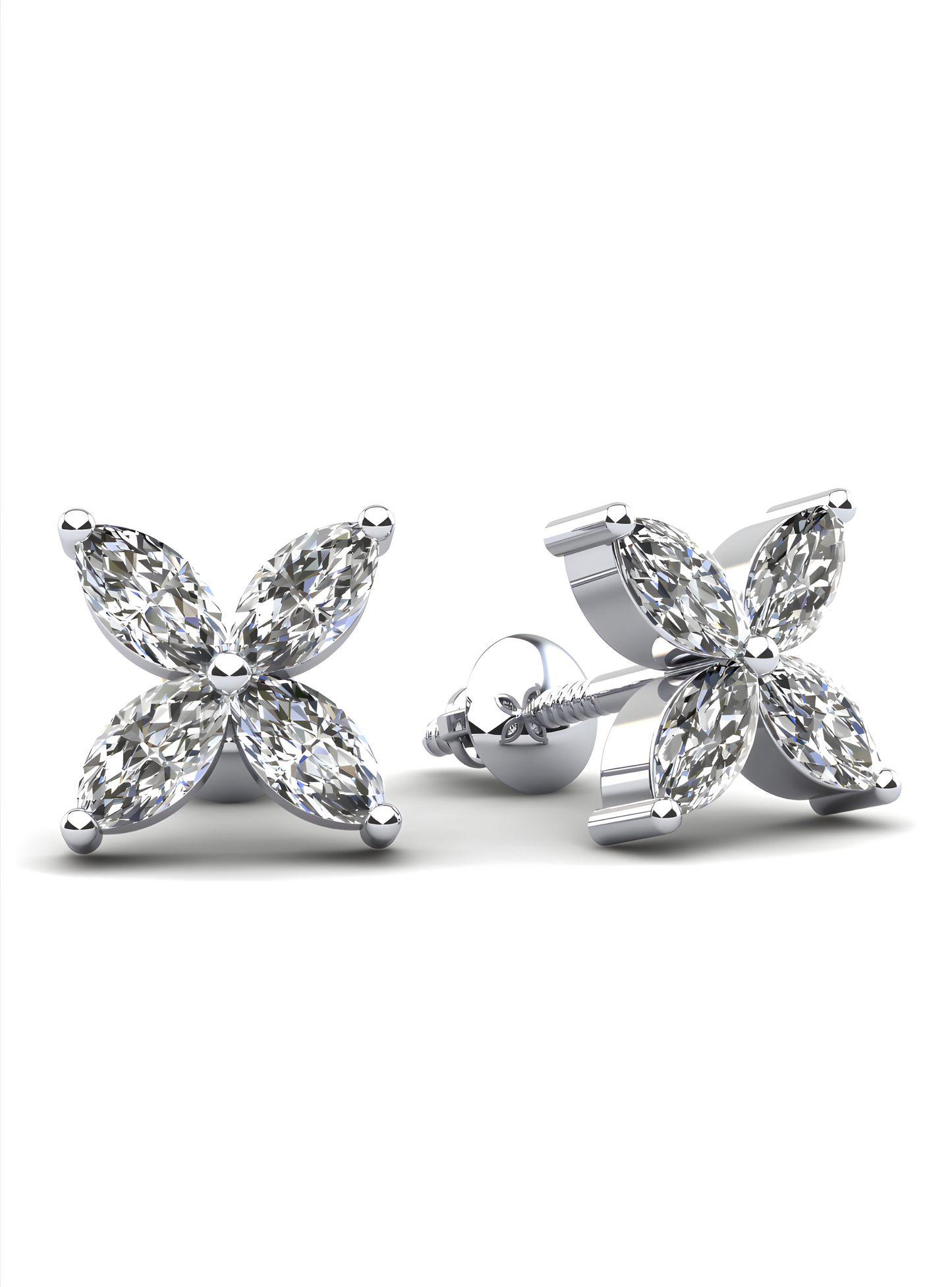 Marquise Diamond Studs