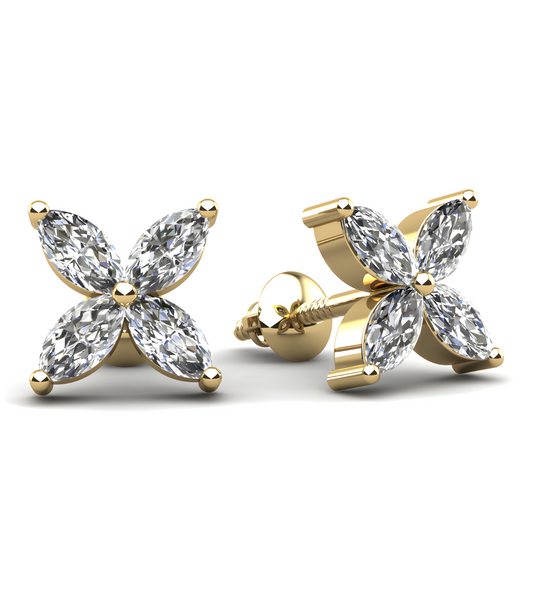 Marquise Diamond Studs